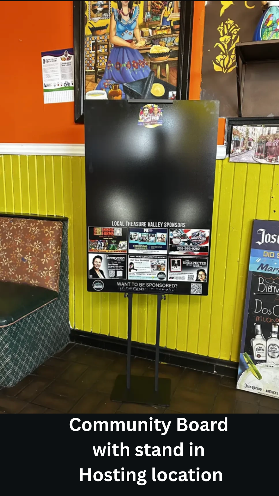 Example of community board in host location
