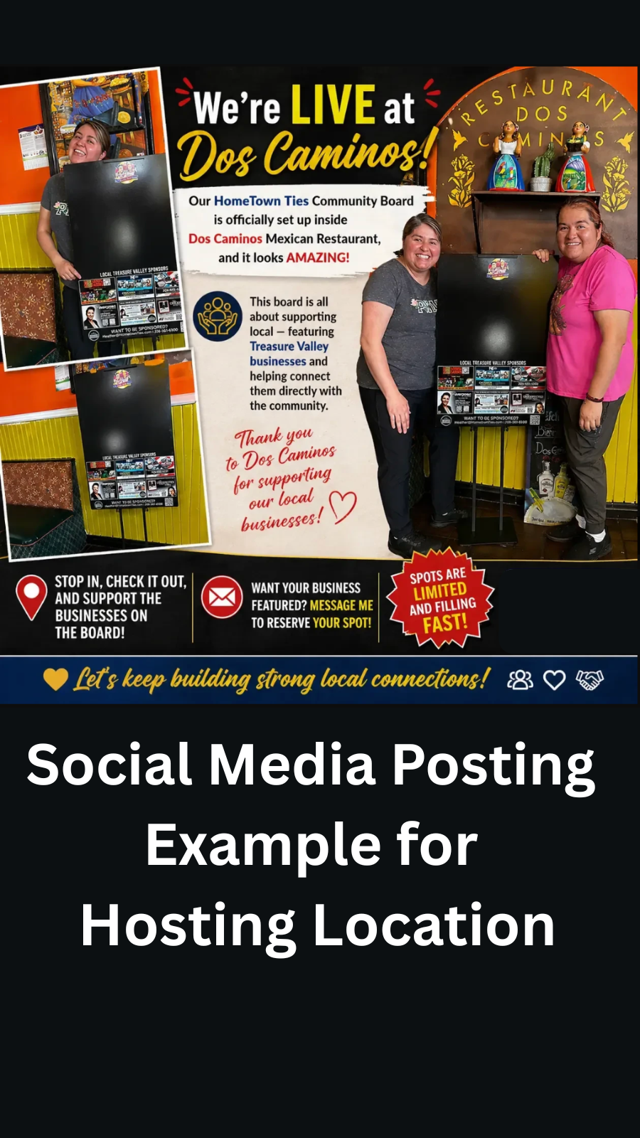 social media post for host location example 1