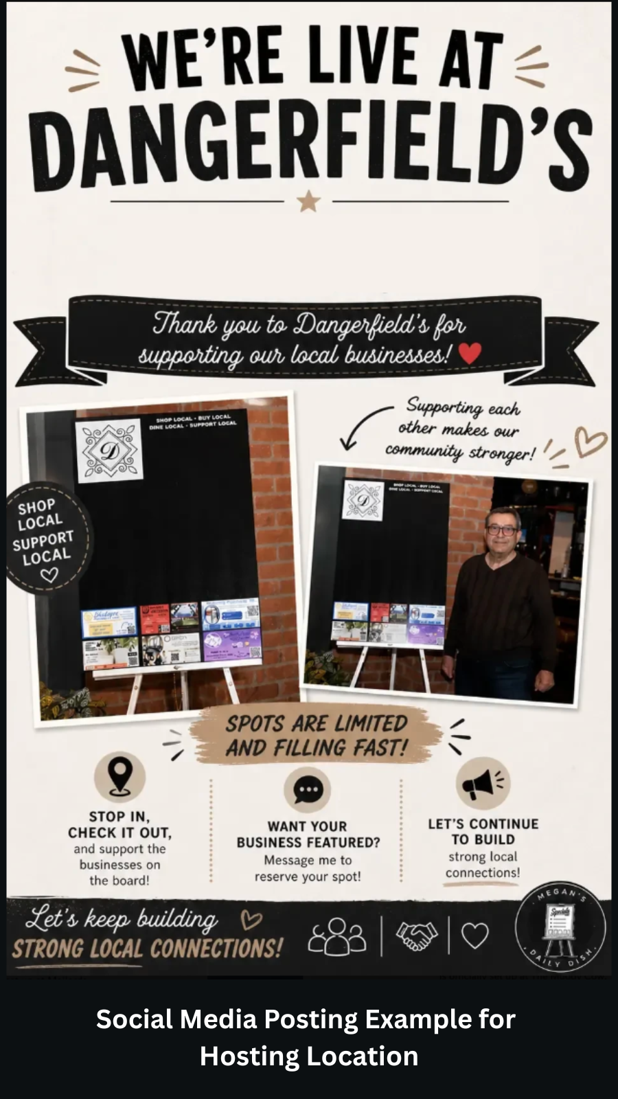 social media post for host location example 3