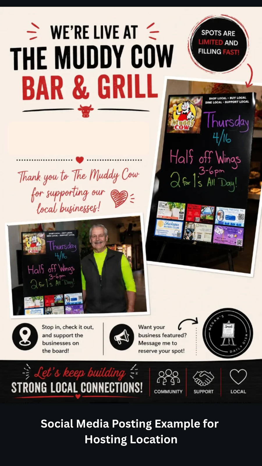 social media post for host location example 5